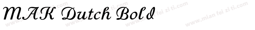 MAK Dutch Bold字体转换